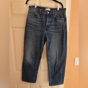 Madewell Darted Barrel-Leg Jean